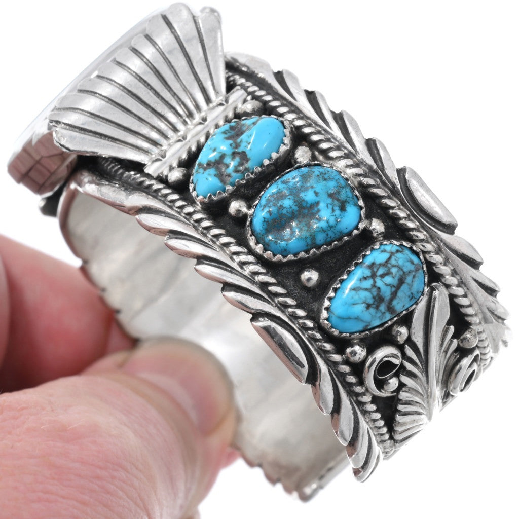 kingman-turquoise-sterling-silver-watch-cuff-unisex-side