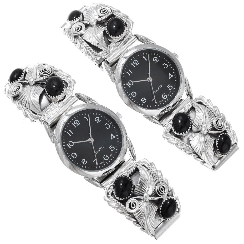 mens-onyx-sterling-silver-navajo-watch-two