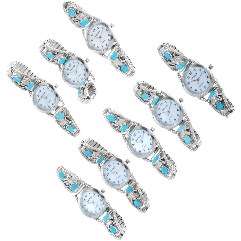 navajo-silver-turquoise-watch-women-group-pic