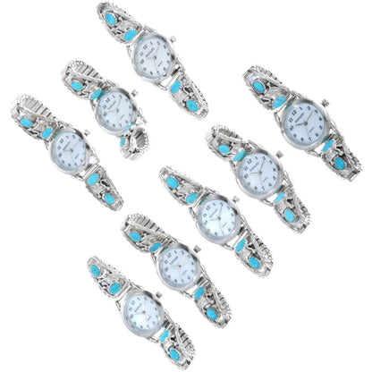navajo-silver-turquoise-watch-women-group-pic