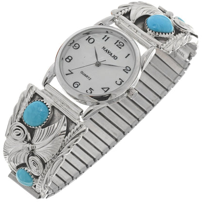southwestern-turquoise-mens-watch-sterling-silver